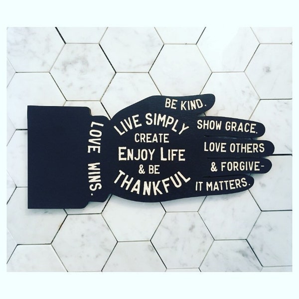 Love Wins Vintage Hand Wood Print Small