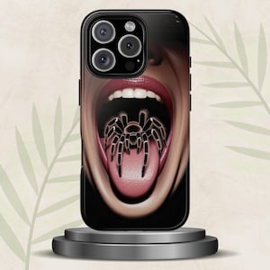 Creepy Tarantula Spider Phone Case: Horror Art for Goths