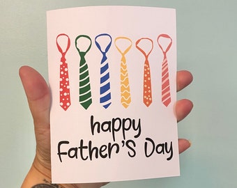 Father's Day Card for Corporate Dad, Loves To Dress Up, Tie Lover, Pops, Daddy, For Boyfriend, Love Greeting Card, For My Dad, New Dad