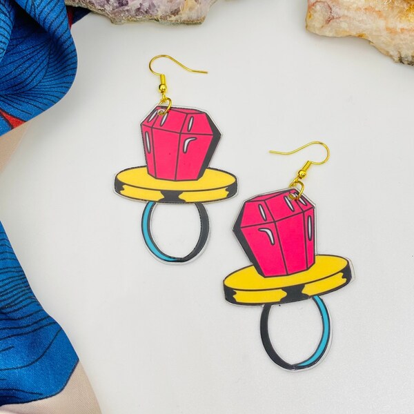 Pop Art Earrings Etsy