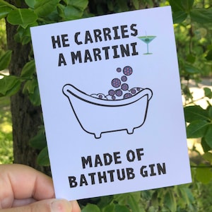 Phish Card for Him, Bathtub Gin Card, Phish Donut, Phishman Fans, Phishing, Martini Lovers, Cute Blank Card for Phish Fan, Fishman Donuts