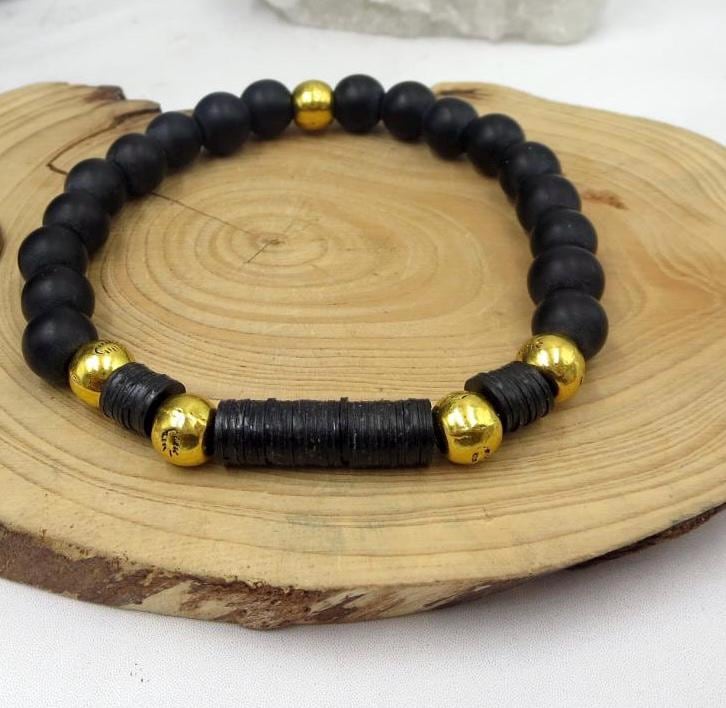 Monet X Change and Anna Sophia Robb Black Gold Bracelet - Etsy