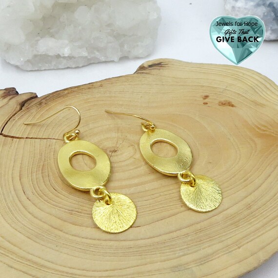 Dressy gold best sale earrings
