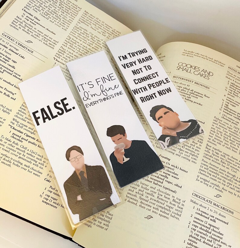 Bookmarks for Women Bookmarks With Tassels TV Shows Etsy