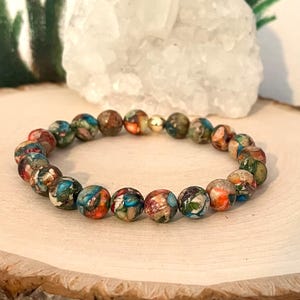 Blue Orange Yellow Green Red Cream Bracelet Best Seller Tie Dye Style Jewelry for Wife Girlfriend Stretch Colorful Men&#39;s Women&#39;s Bracelet