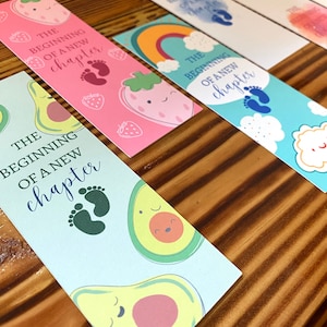 Custom Baby Shower Favors, Personalized Bookmarks for New Baby Shower ...