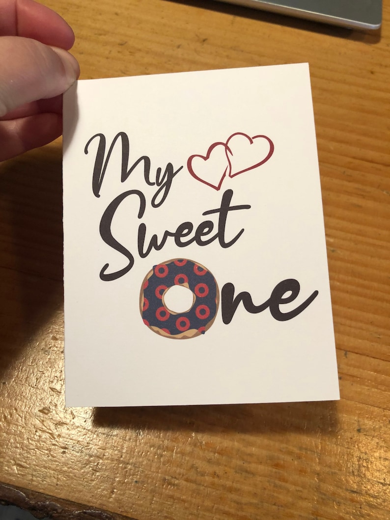 Phish Card Love Greeting Card Phishman Gifts My Sweet One Donut Card for Phish Fans For Boyfriend Hippie Wedding Phish Donut For Her
