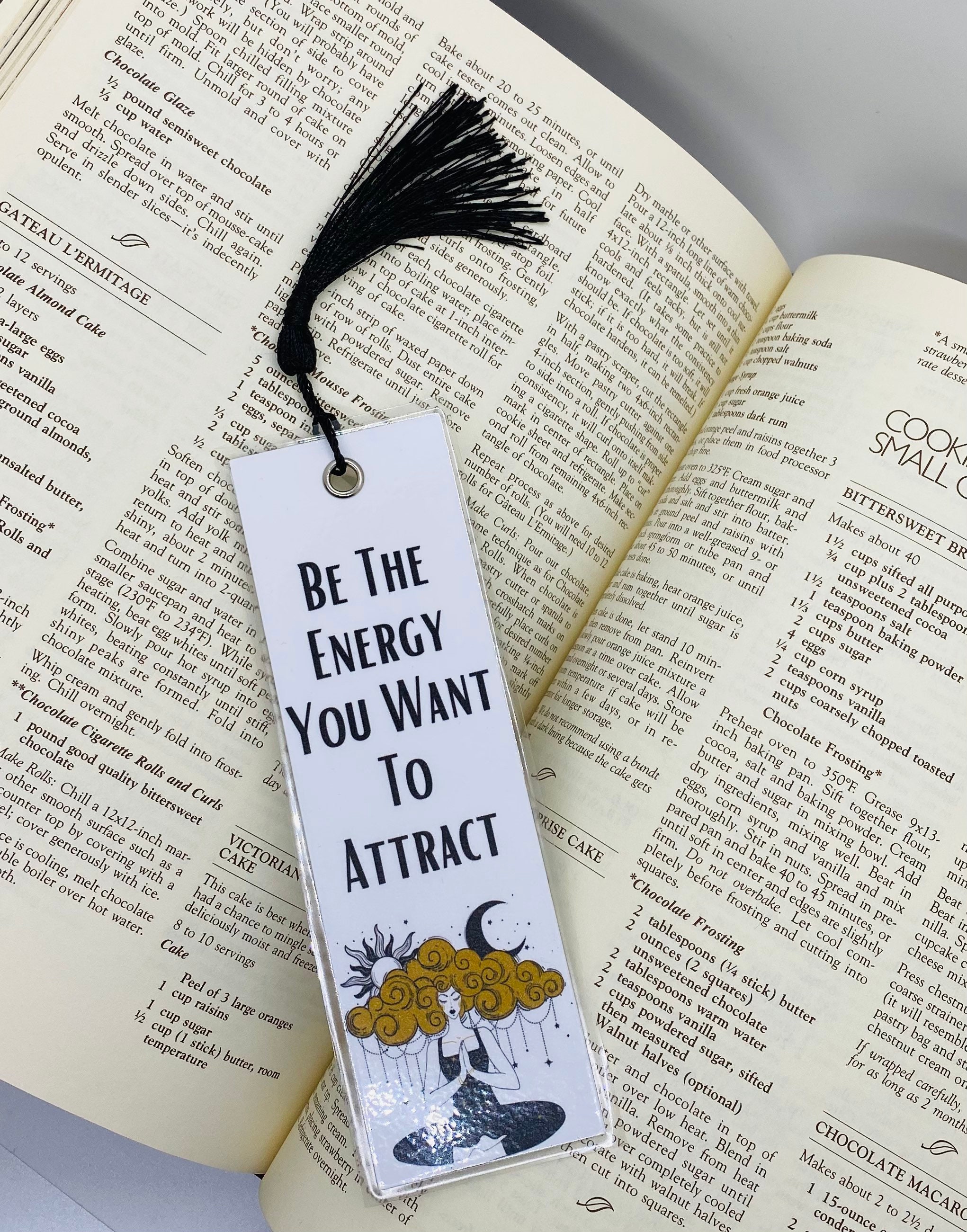Manifestation Bookmarks for Women, Bookmarks With Tassels, Bookmarker, Gift  for Reader, Bookworm, Manifestation Positive Quotes, Affirmation 