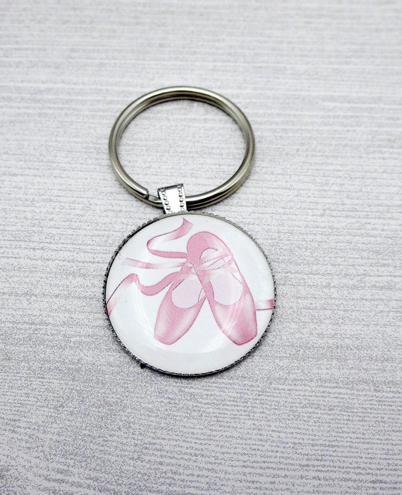 Ballet Slippers Keychain Pink Pointe Shoes Bag Charm Back to Etsy
