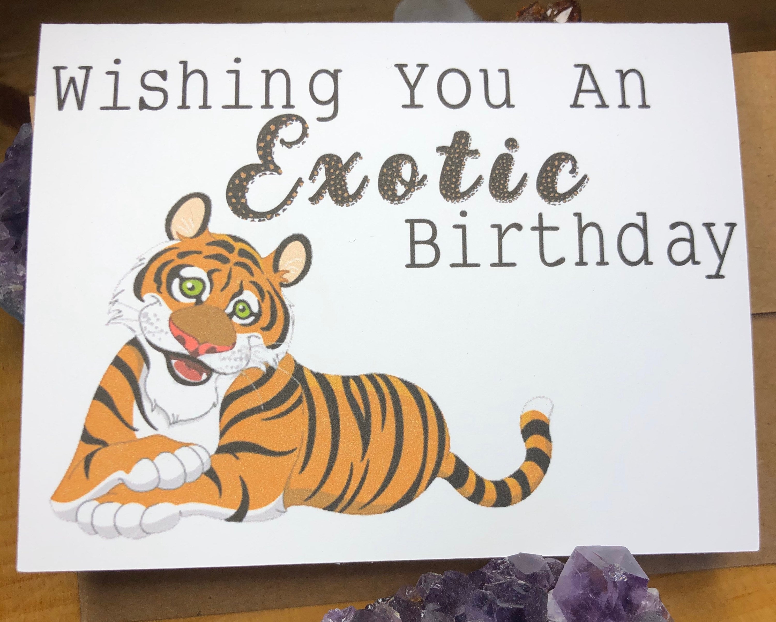 Joe Exotic Happy Birthday Card for Tiger King Fans Birthday Etsy