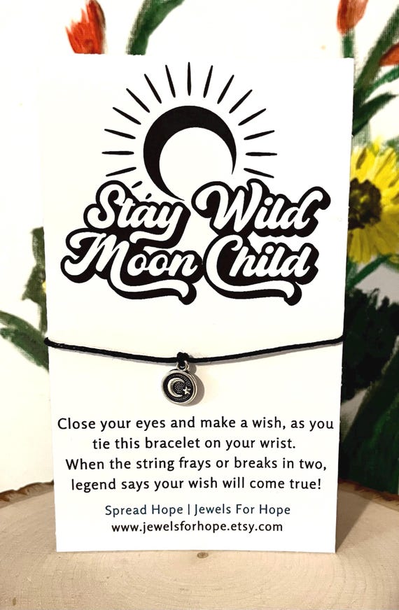 Moon Bracelet Stay Wild Moon Child Friend Novelty Star Wish Ankle