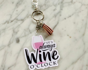 Wine Barrel Keyring Bag Charm Purse Charm with optional tassel Wine Barrel Keyring Bag Charm Purse Charm with optional tassel