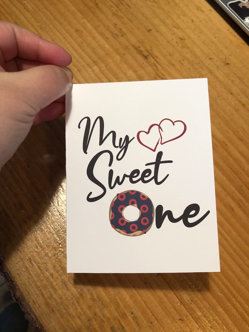 Phish Card Love Greeting Card Phishman Gifts My Sweet One Donut Card for Phish Fans For Boyfriend Hippie Wedding Phish Donut For Her
