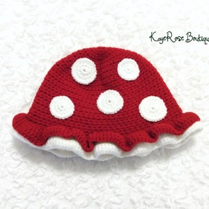 Toddler Crochet Mushroom Hat