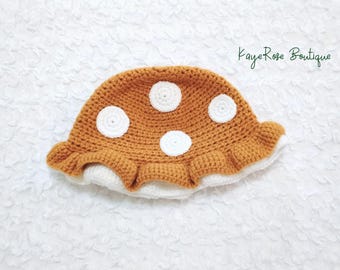 Toddler Crochet Mushroom Hat