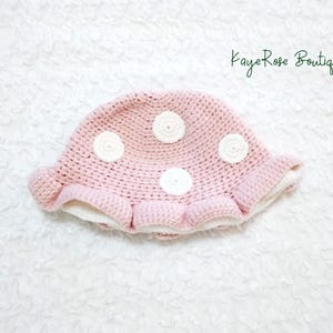 Toddler Crochet Mushroom Hat