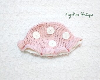 Toddler Crochet Mushroom Hat