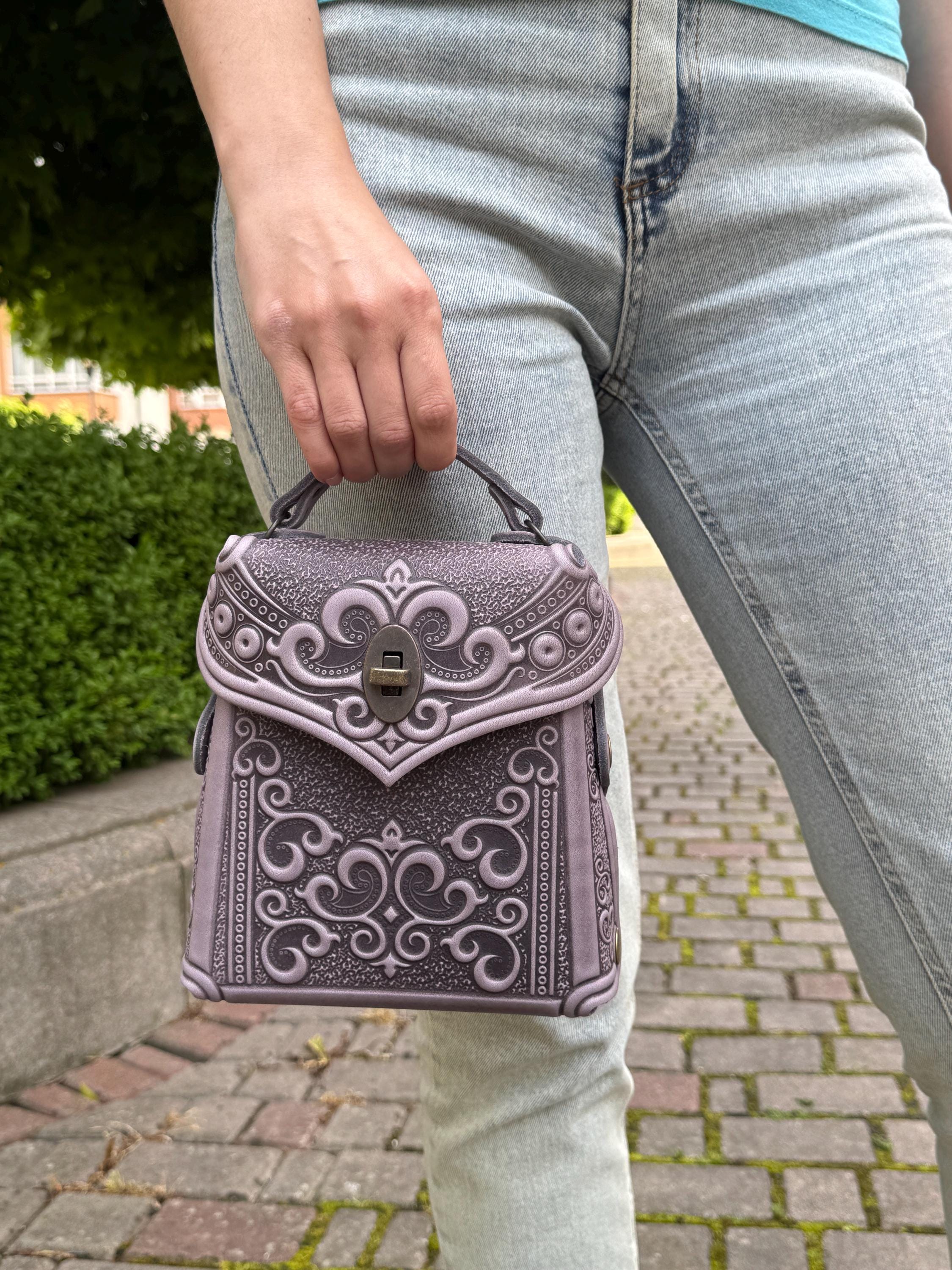Elegant Lilac Leather Backpack il_fullxfull.2609580280_4nk7.jpg main image 2