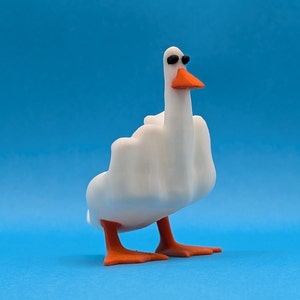 Farley Duck - 3D Printed Desk Middle Finger Duck You Buddy