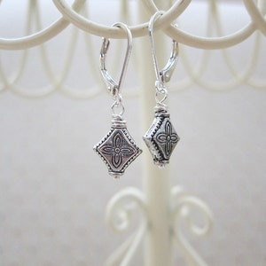 Tibetan Silver Leverback Earrings