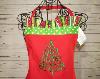 Holiday Christmas Kitchen Bib Chef Apron