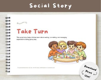 Aan de beurt: sociaal verhaal over autisme en logopedie (digitale download)