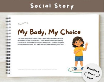 Mijn lichaam, mijn keuze: Sociaal verhaal voor logopedie en visueel hulpmiddel bij autisme (digitale download)