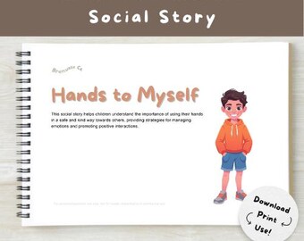 Hands to Myself: Sociaal verhaal voor logopedie en visueel hulpmiddel bij autisme (digitale download)