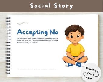 Nee accepteren: sociaal verhaal voor logopedie en autisme Visuele hulp (digitale download)
