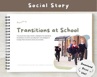 Schoolovergangen: sociaal verhaal voor visuele hulpmiddelen voor autisme (digitale download)