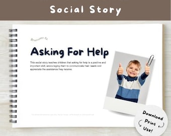 Vraag om hulp: sociaal verhaal voor logopedie en autisme Visuele hulp (digitale download)