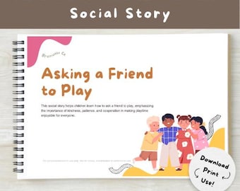 Een vriend vragen om te spelen: sociaal verhaal over autisme en logopedie (digitale download)
