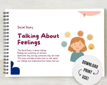Feelings: Social Story for Speech Therapy & Autism Visual Aid (Digital Download)
