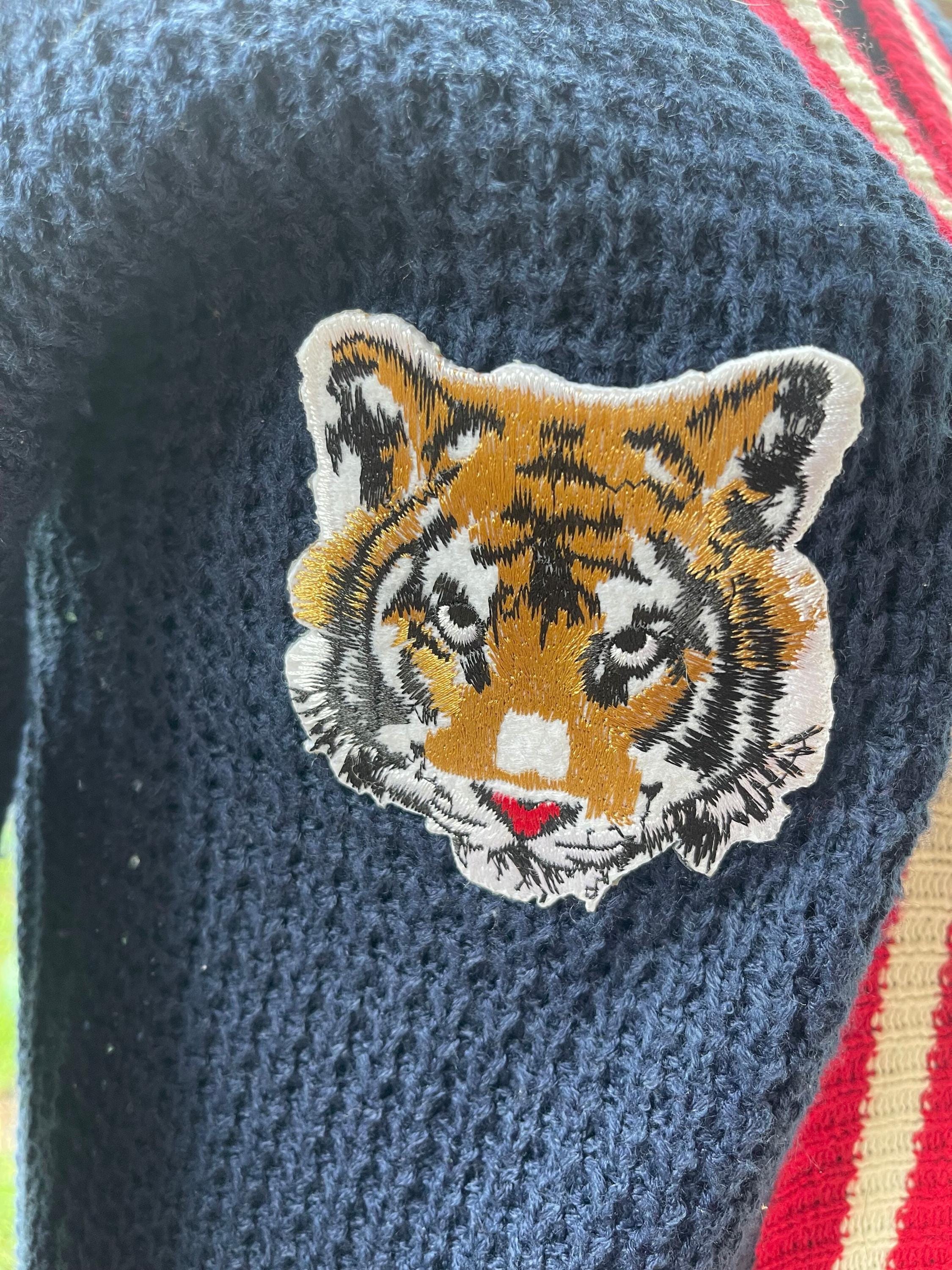 Cardigan with Embroidered Tiger Academy