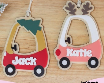 Cozy Coupe Ornament SVG, Baby Ornament SVG, Laser Cut File