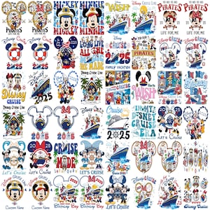 50 Bundle Family Cruise 2025 Png, Cruise Trip 2025 Png, Family Vacation 2025 Png, Friend Squad Png, Family Trip Sublimation Magical Kingdom