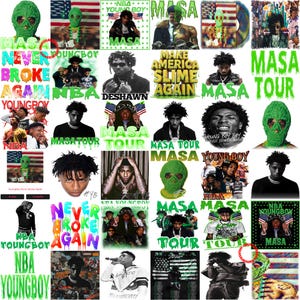 45+ Young Boy Masa Tour 2025 Png Bundle, Masa Tour 2025 Png, Youngboy Png, Youngboy Concert Tee Svg, Never Broke Again Png, Digital Download