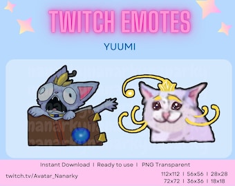 Yuumi League of Legends-meme Twitch-emote, direct downloaden voor Twitch & Discord