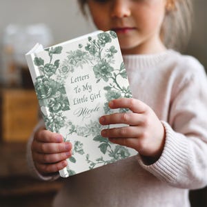 Diario de tapa dura, personalizado, francés, Toile de Vouy, nombre, cartas para mi pequeña niña, diario, regalo para hija, cuaderno, recuerdo personalizado,