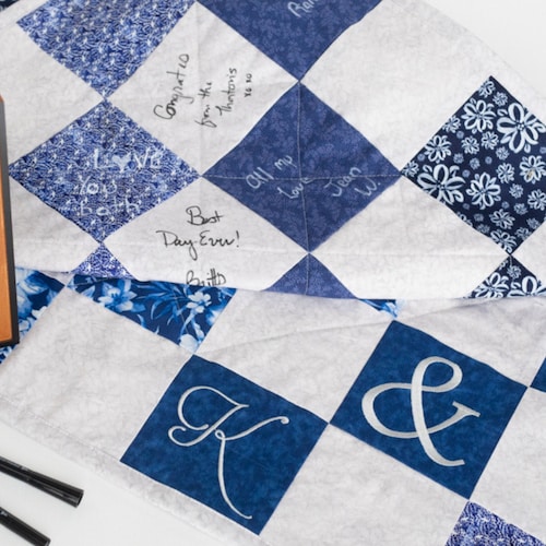 Wedding Signature Guest Book Quilt Custom Made Etsy