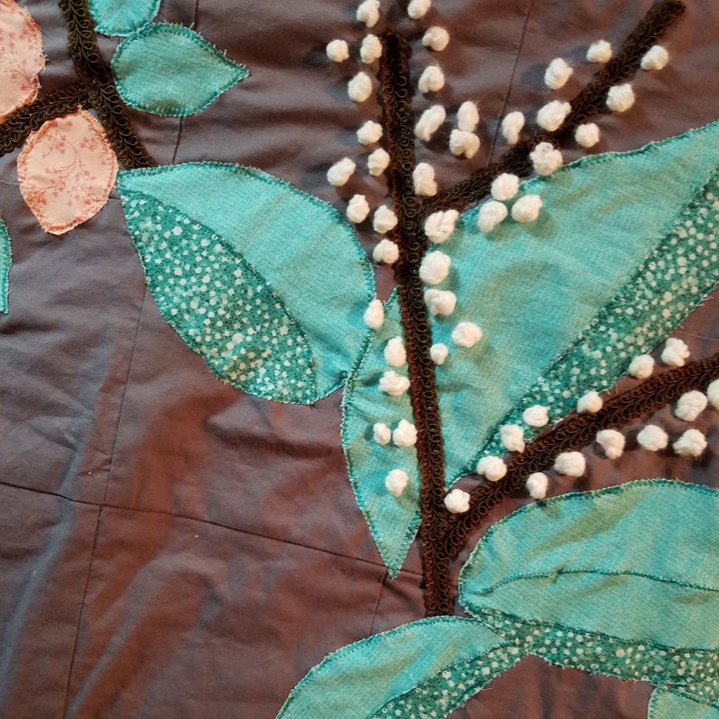 Wedding Blankets With Embroidery Custom Quilt Handmade Etsy