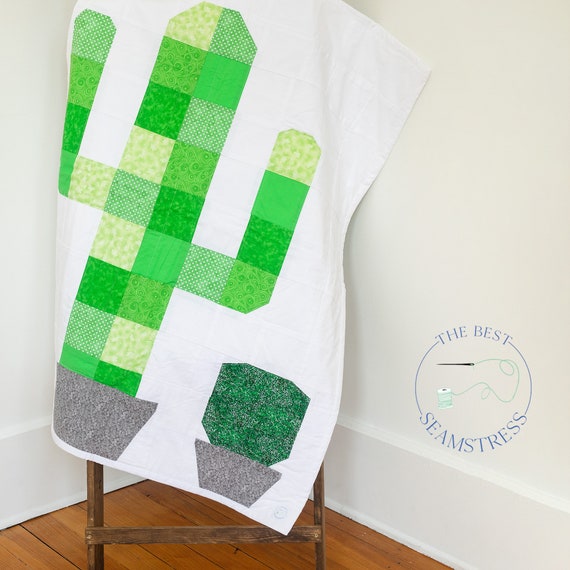 Cactus baby quilt deals