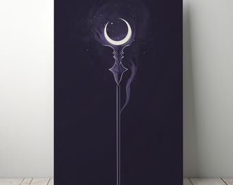 Wizard Staff Print, D&D Armory Art (Digital Download)