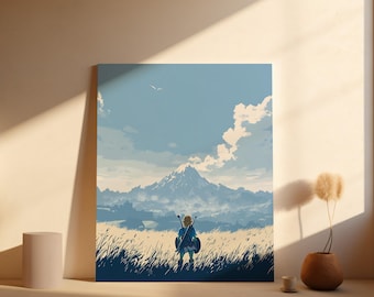 Gaming Landscape Poster – Gamer Room Decor (Digital Download)