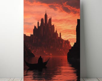 Kings Landing Poster | Game of Thrones Fantasy Art (Digital Download)