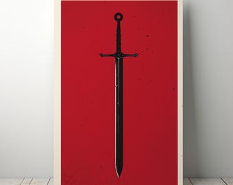 Epic Sword Print, D&D Armory Wall Art (Digital Download)