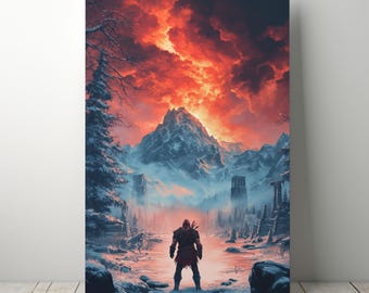 Kratos - God of War Poster, Gaming Room Decor (Digital Download)