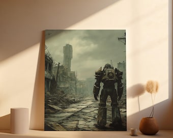 Stampa Wasteland Gaming – Decorazione post-apocalittica vibrante (download digitale)