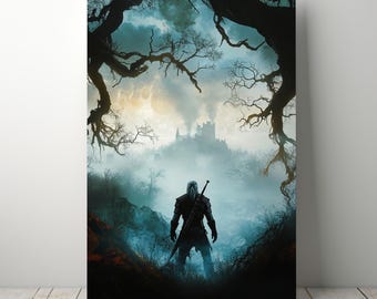 The Witcher poster- Vibrant, Gaming Posters, Ideal Decor for Gamer Rooms, Unique Gift for Video Game Lovers