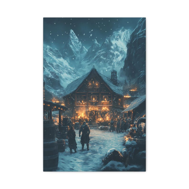 Assassins Creed Valhalla Canvas Viking Gamer Poster Gaming Wall Art